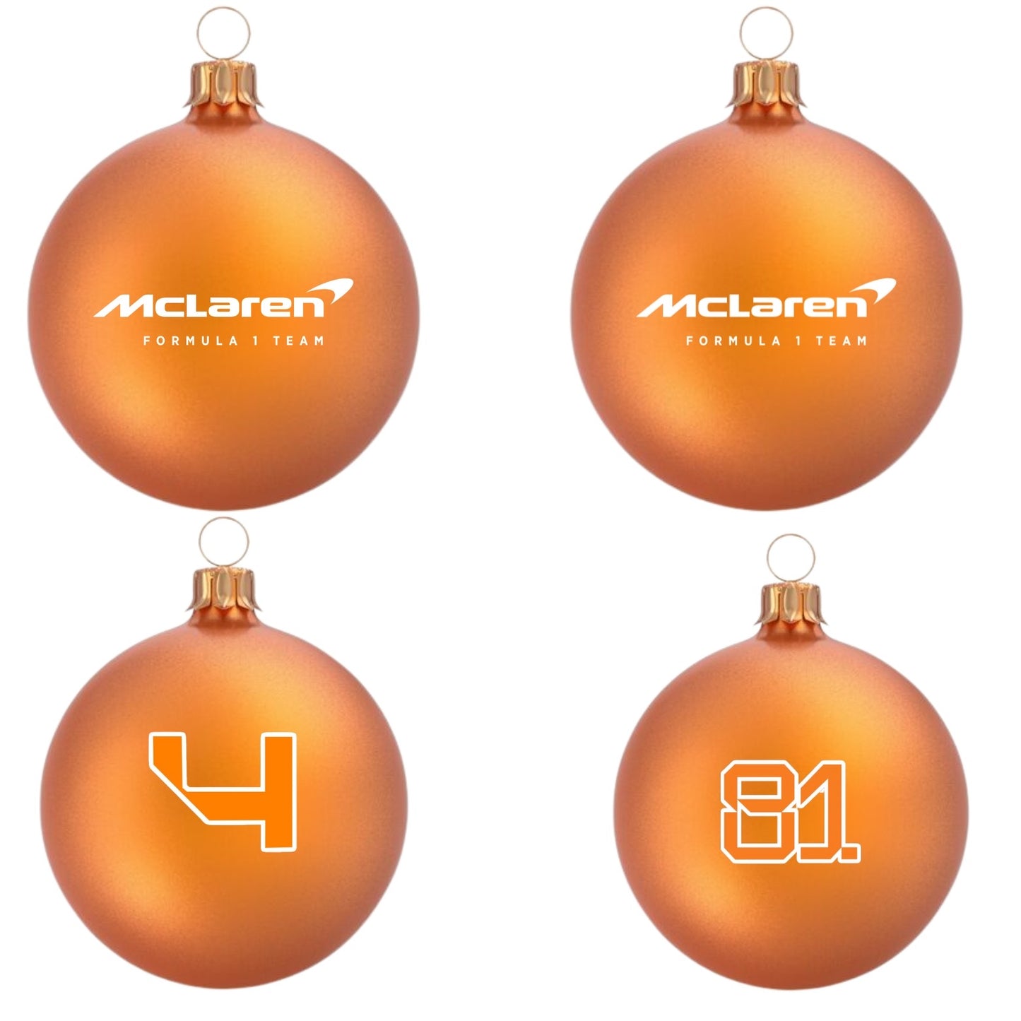 Pack 4 Pelotas de Navidad F1 McLaren