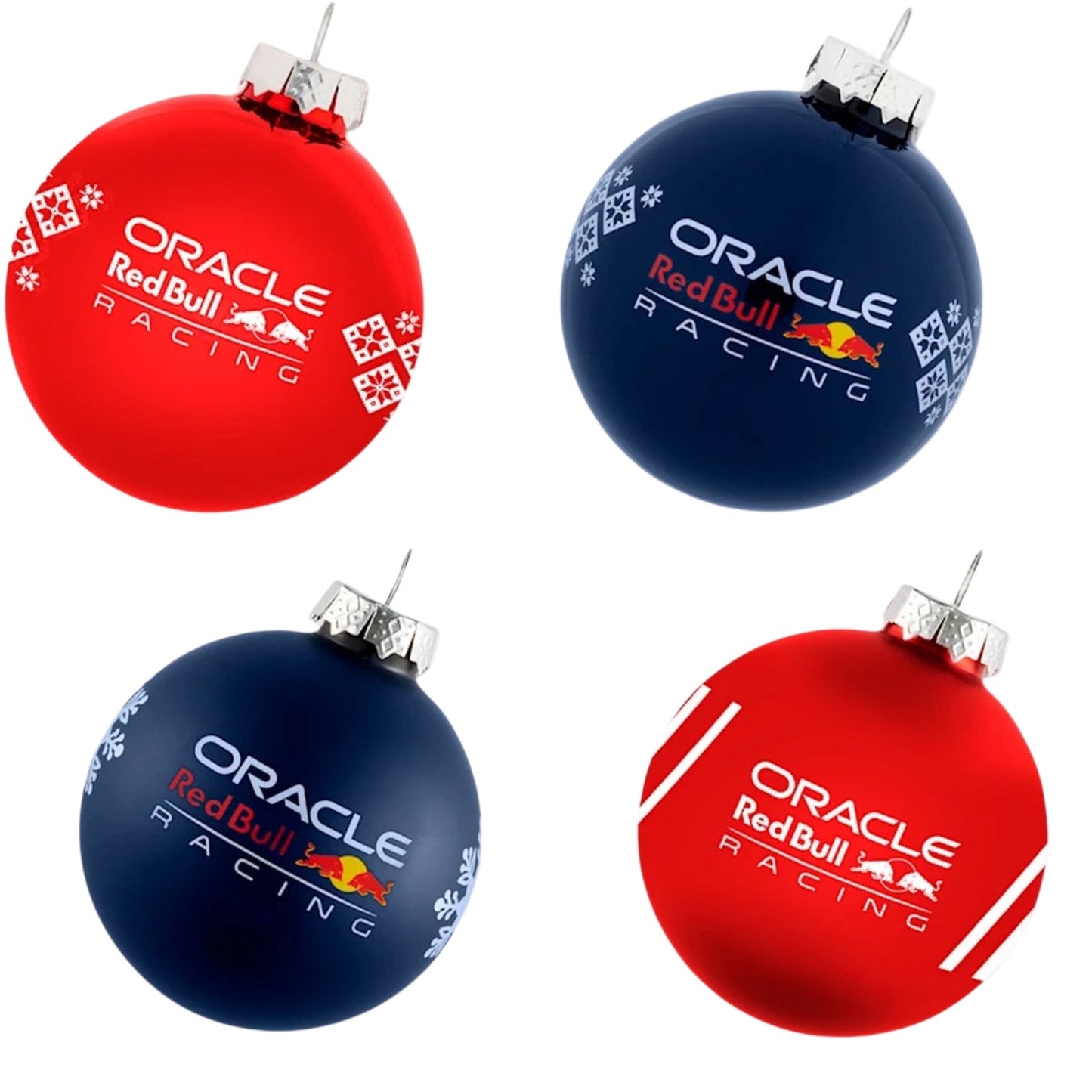 Pack 4 Pelotas de Navidad F1 RedBull